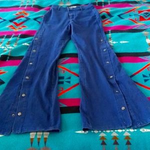 New Flying Tomato Snap UP SIDES FLARE leg jeans + Bonus! Show off those legs!!!